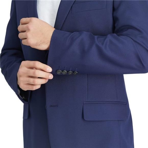 Men's The Active Series Classic Fit Gabardine Blazer (Regular Big Tall Sizes) - Picture 4 of 7